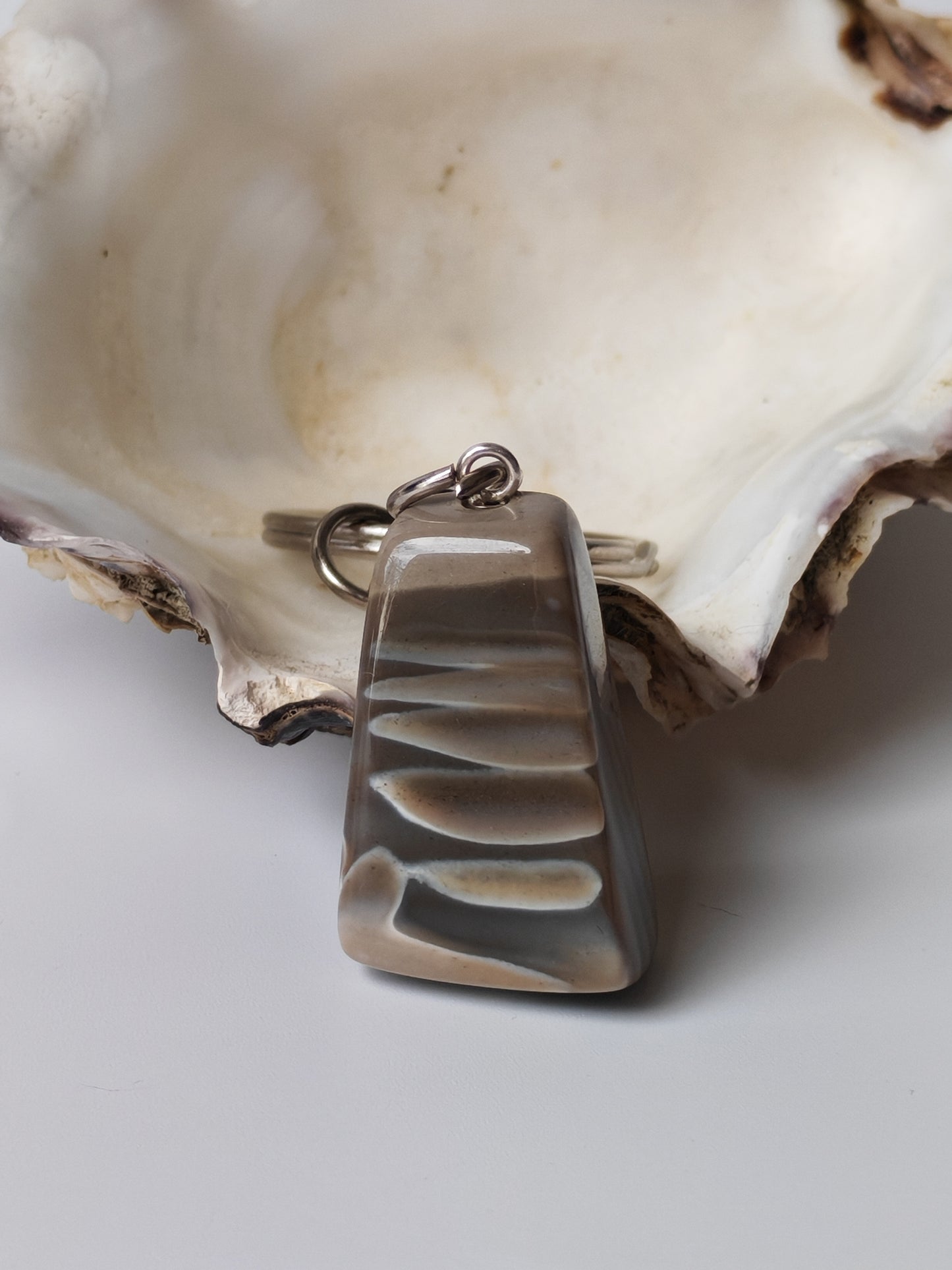 Striped Flint Keychain | Monolith Stone Design