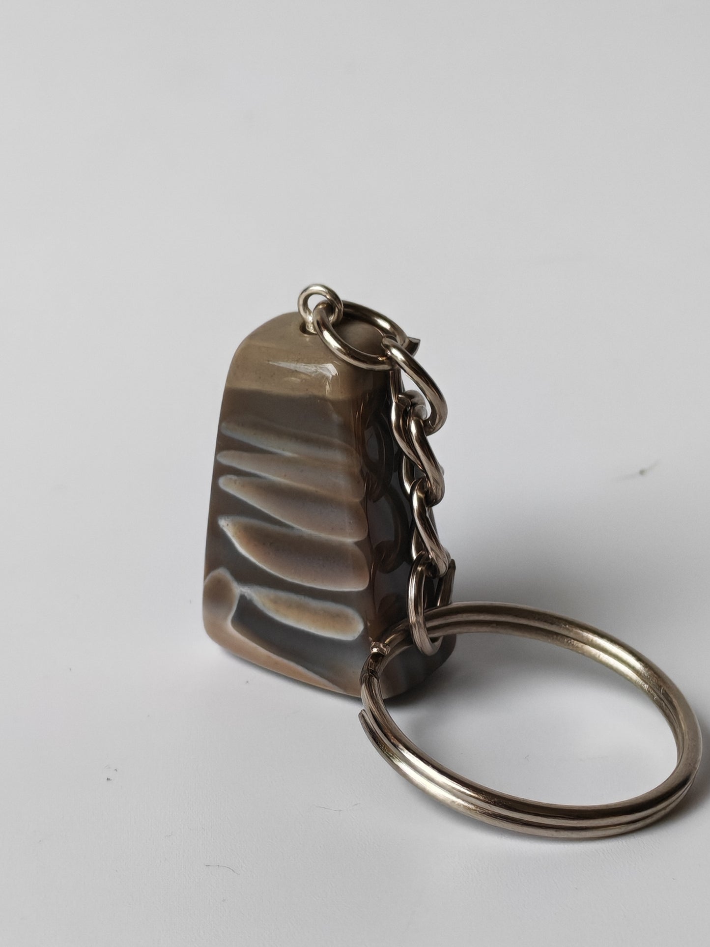 Striped Flint Keychain | Monolith Stone Design