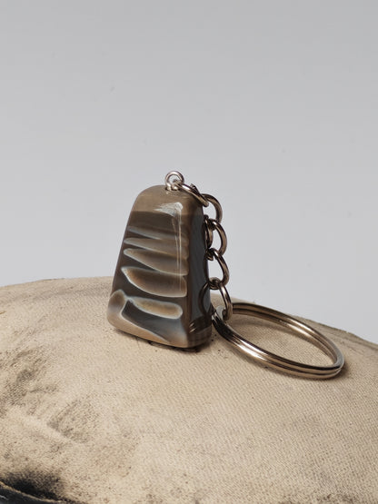 Striped Flint Keychain | Monolith Stone Design
