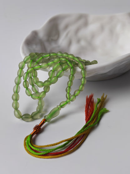 Micro Light Green Shah Maqsood Rosary – 100 Beads