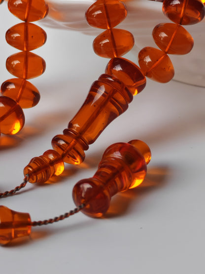 German Bakelite Donut Tasbih – 61 Beads, 76g
