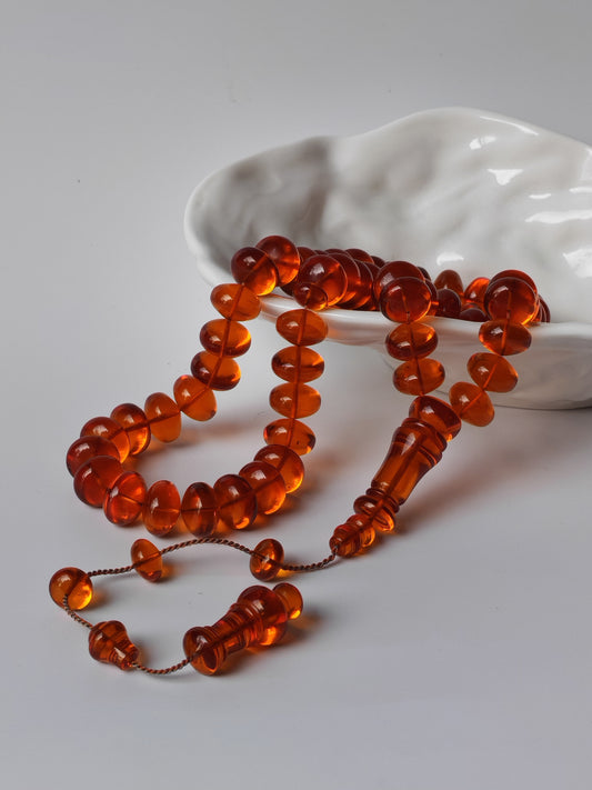 German Bakelite Donut Tasbih – 61 Beads, 76g