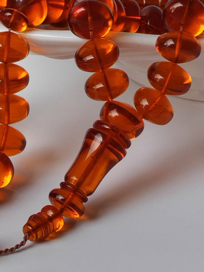 German Bakelite Donut Tasbih – 61 Beads, 76g