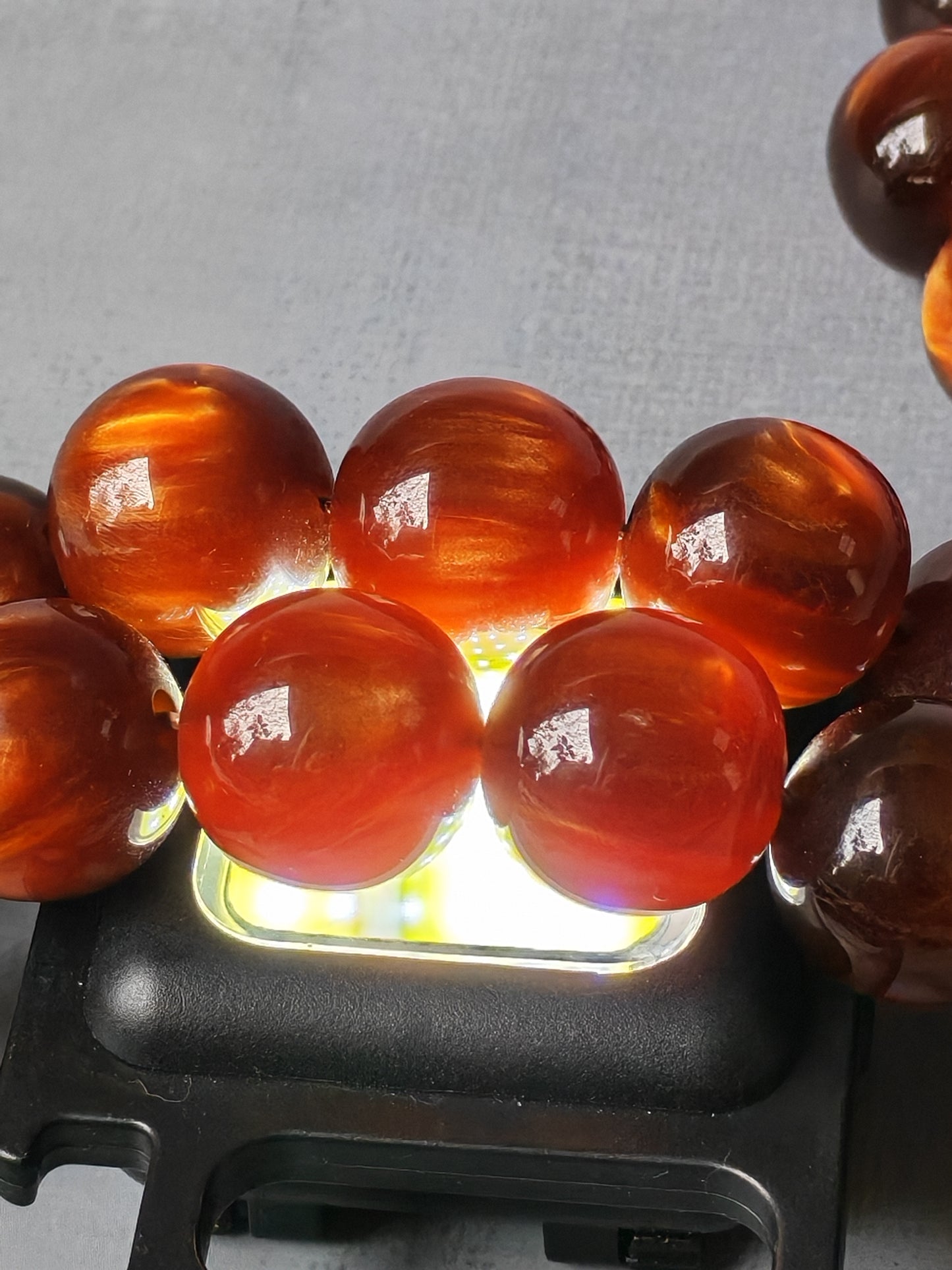Unique Lava Flow Bakelite Misbaha 35 Beads 100g