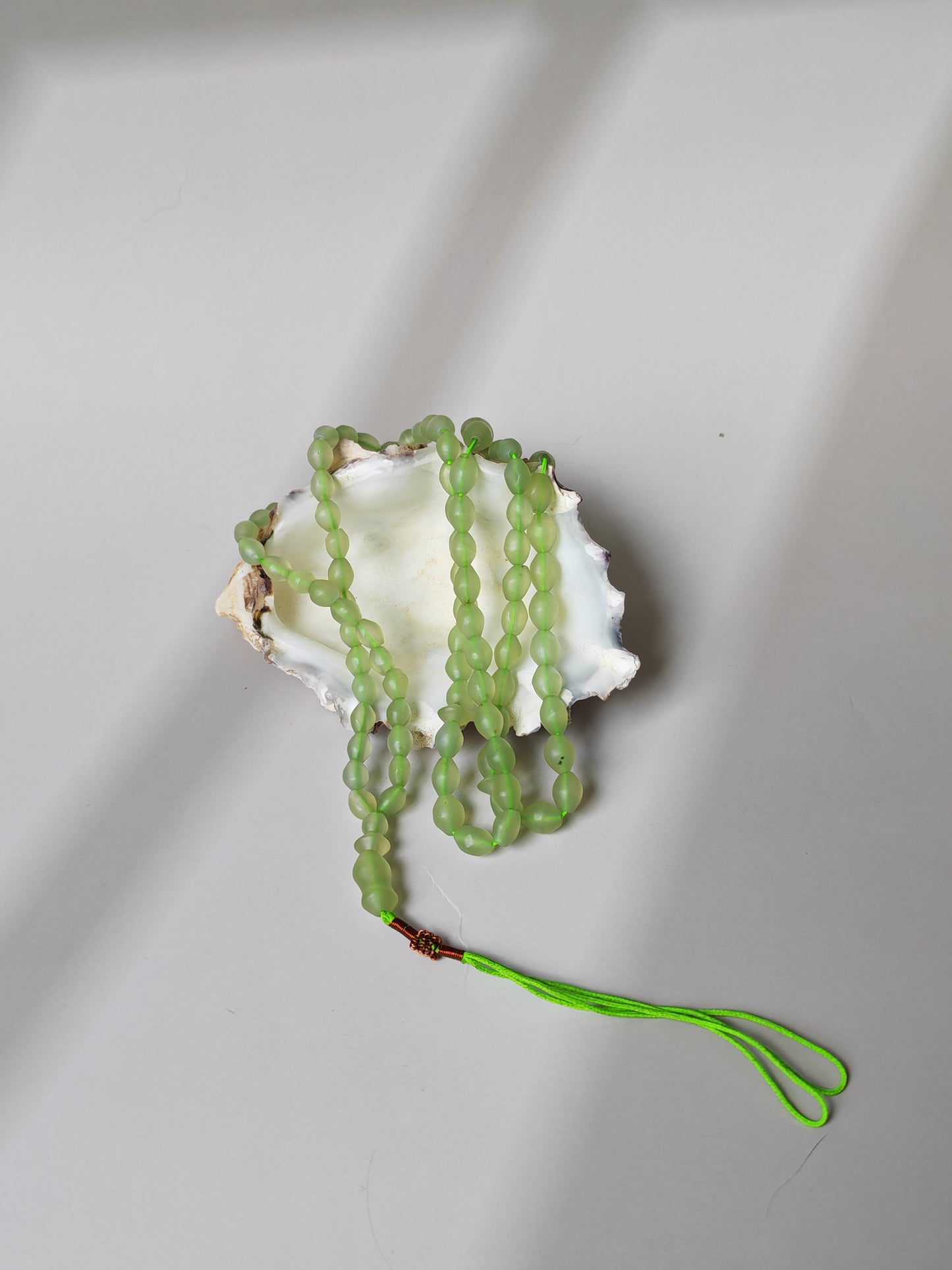 Micro Light Mint Green Shah Maqsood Rosary – 99-101 Beads