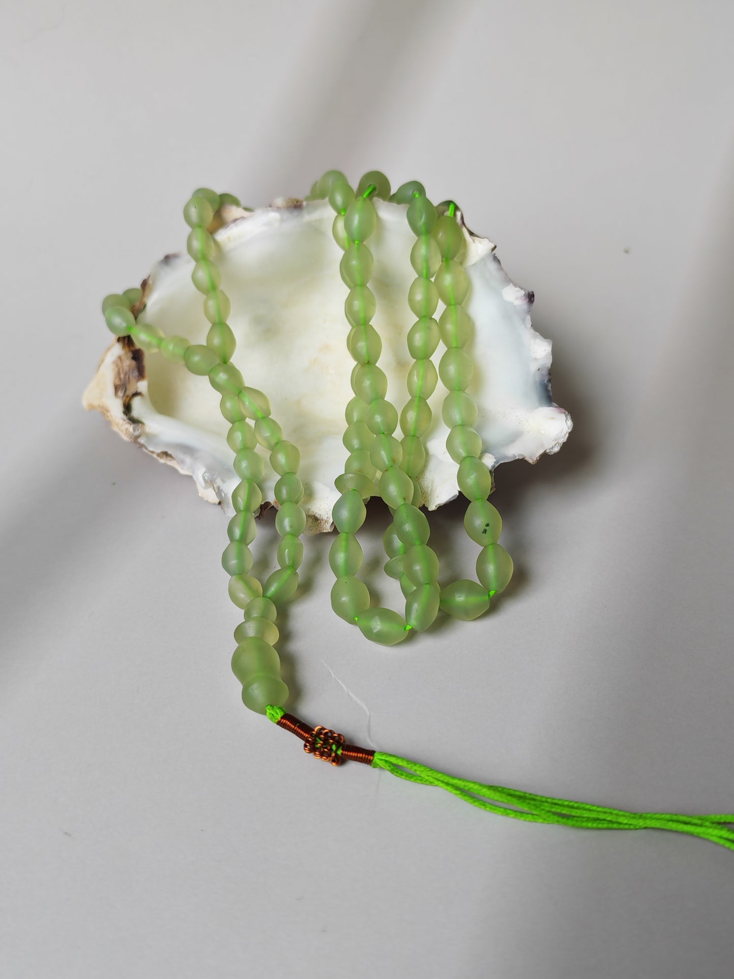 Micro Light Mint Green Shah Maqsood Rosary – 99-101 Beads