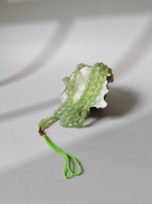 Micro Light Mint Green Shah Maqsood Rosary – 99-101 Beads