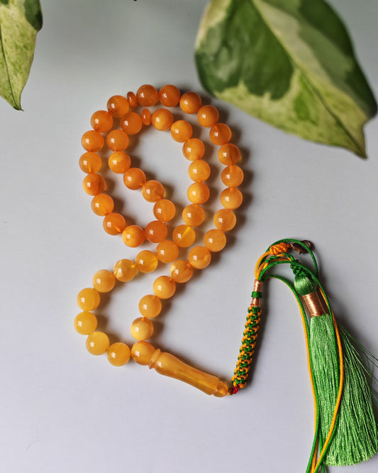 Half-Half Gradient Amber Rosary | 45 Beads