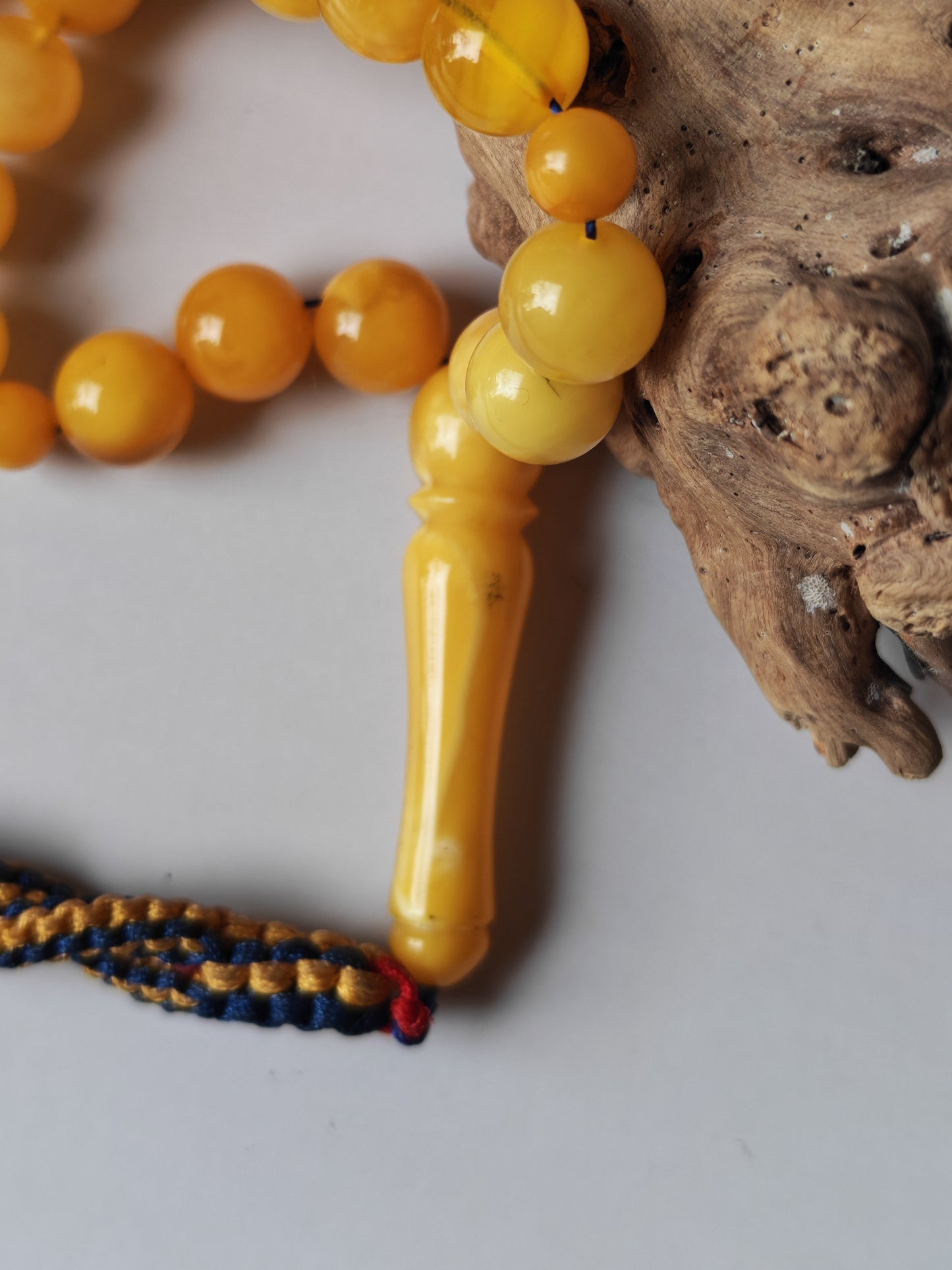 54-Bead Micro Tasbih | Mixed Amber Tones (8.5 mm)