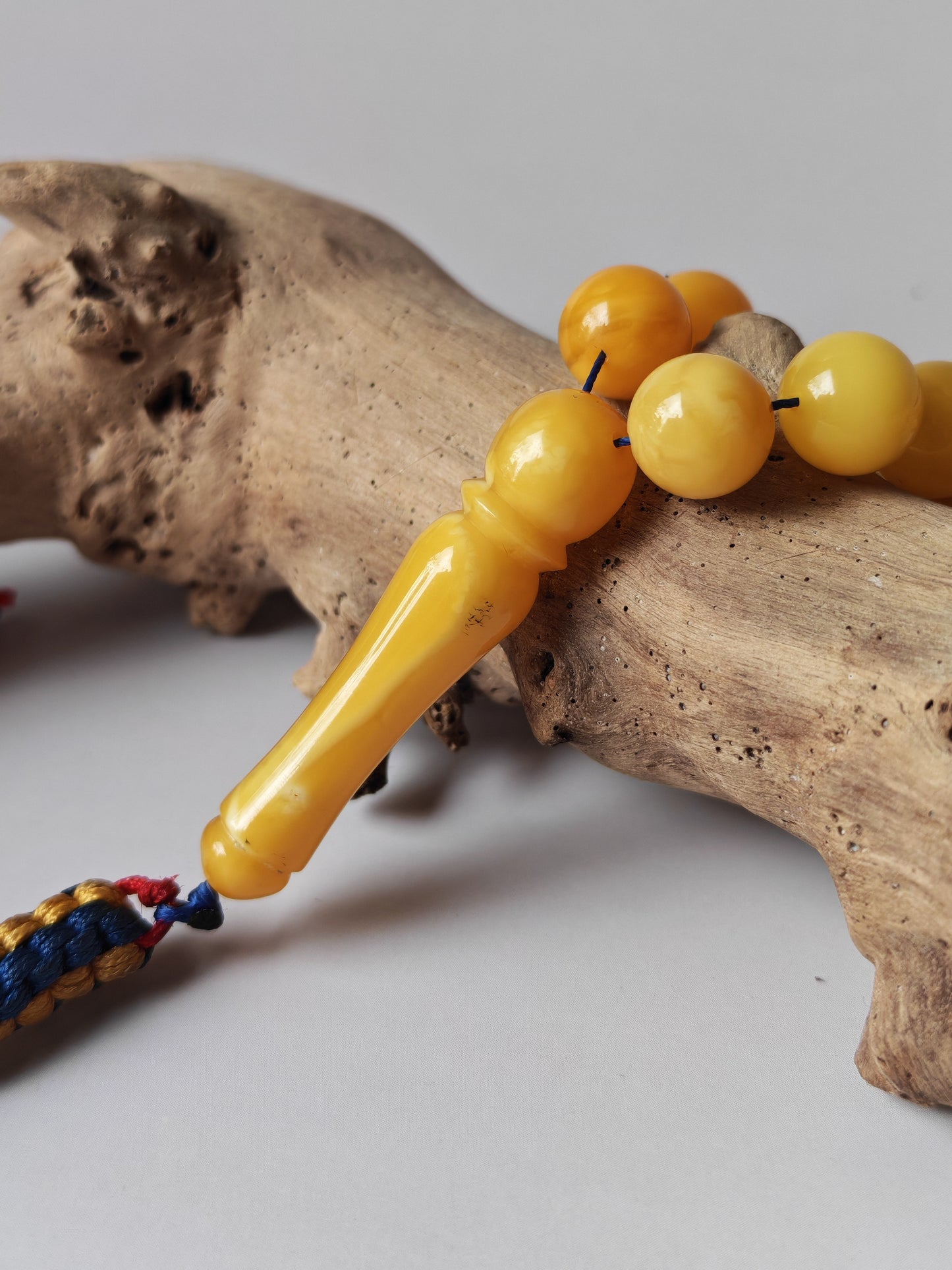 54-Bead Micro Tasbih | Mixed Amber Tones (8.5 mm)