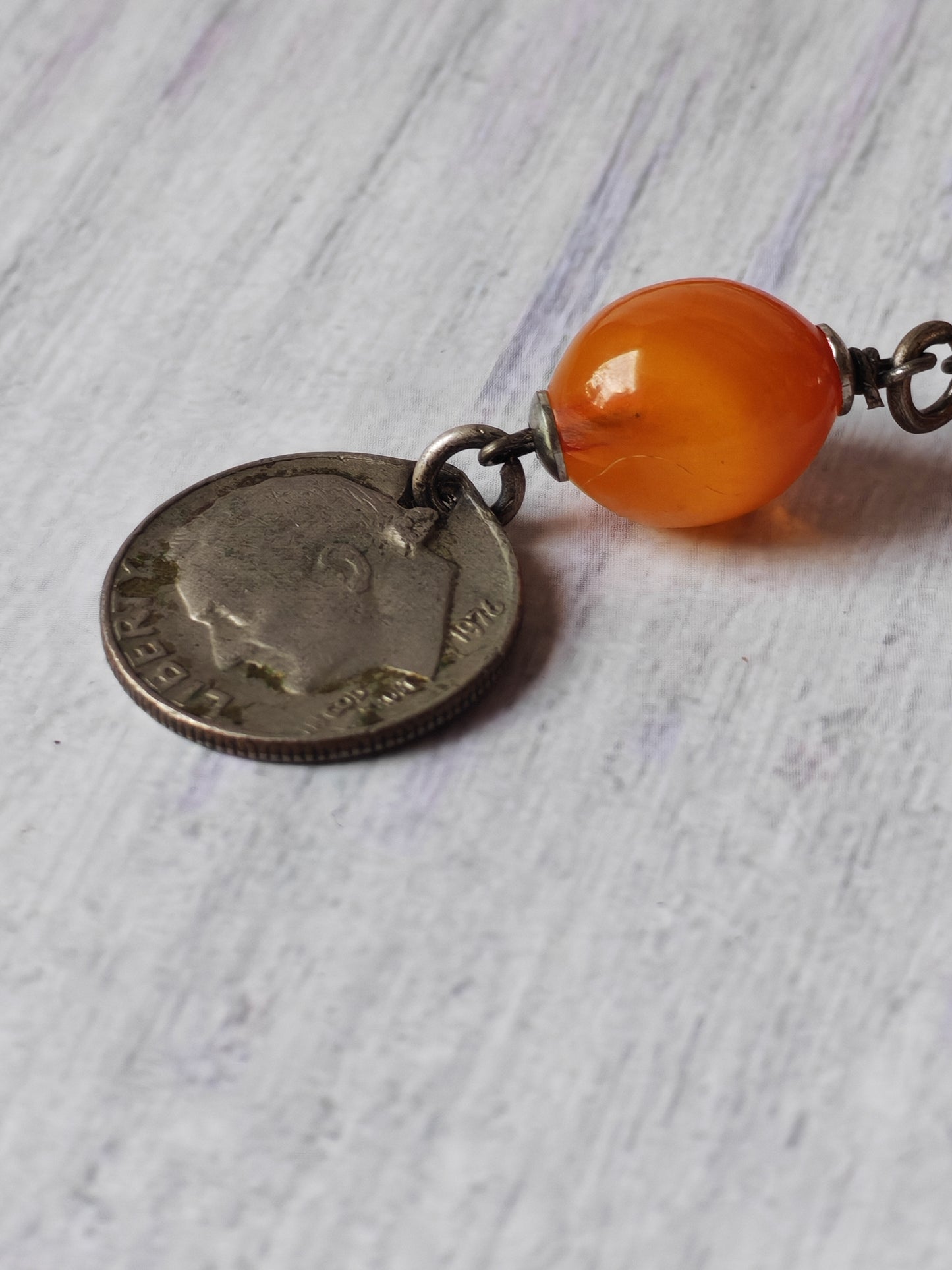 German Bakelite Carvacraft Tasbih – 39 Pigeon-Egg Beads | Turkish Craft | Silver Coin Tassel | Deep Honey Color with Transparent Veins