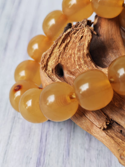 Antique German Bakelite Tasbih – 33 Donut-Shaped Beads | Ottoman Craft | Silver Tassel with Coins