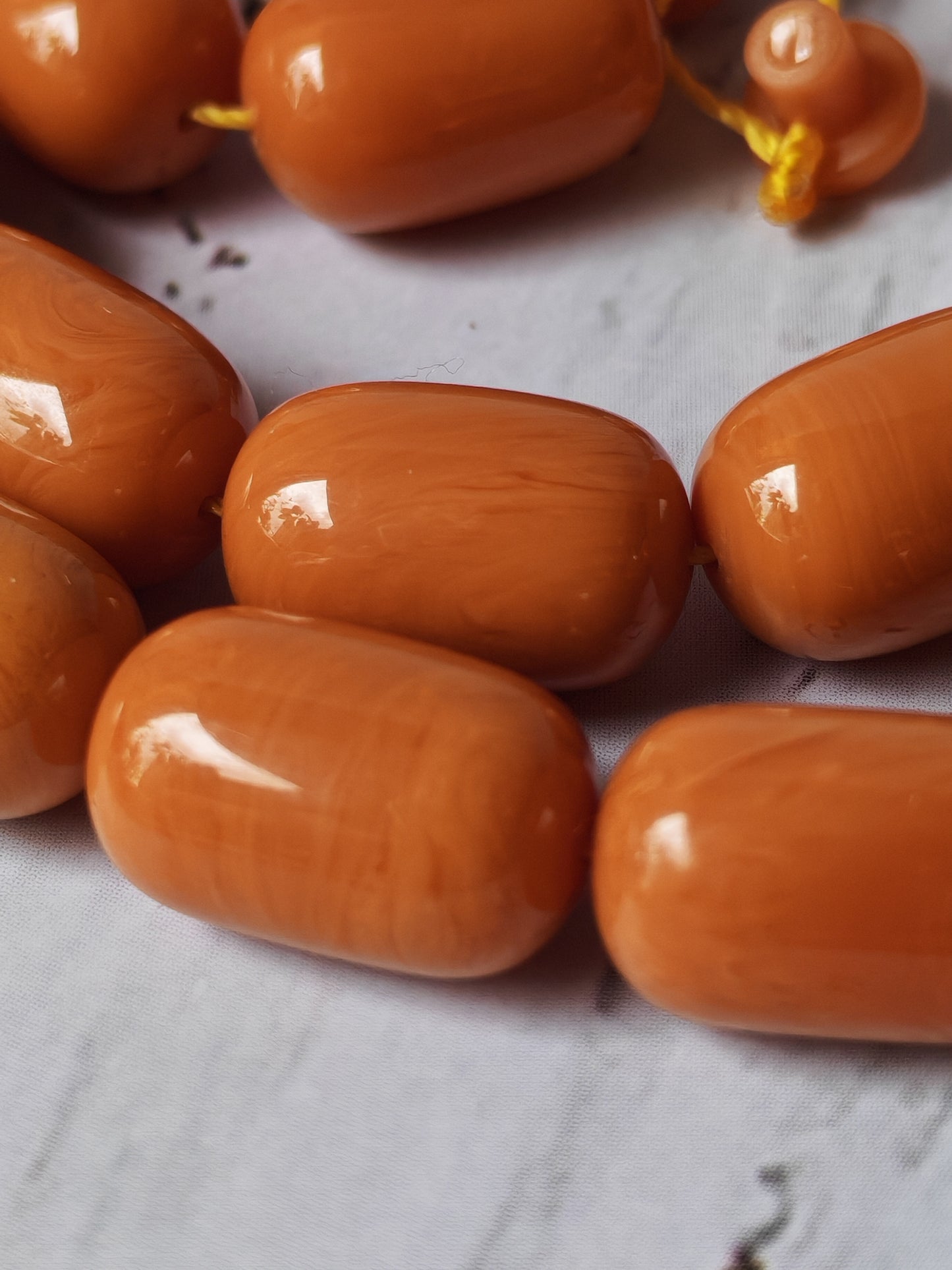 British Bakelite Barrel-Shaped Tasbih – 45 Beads | Originally Bowling Ball | Egyptian Craft