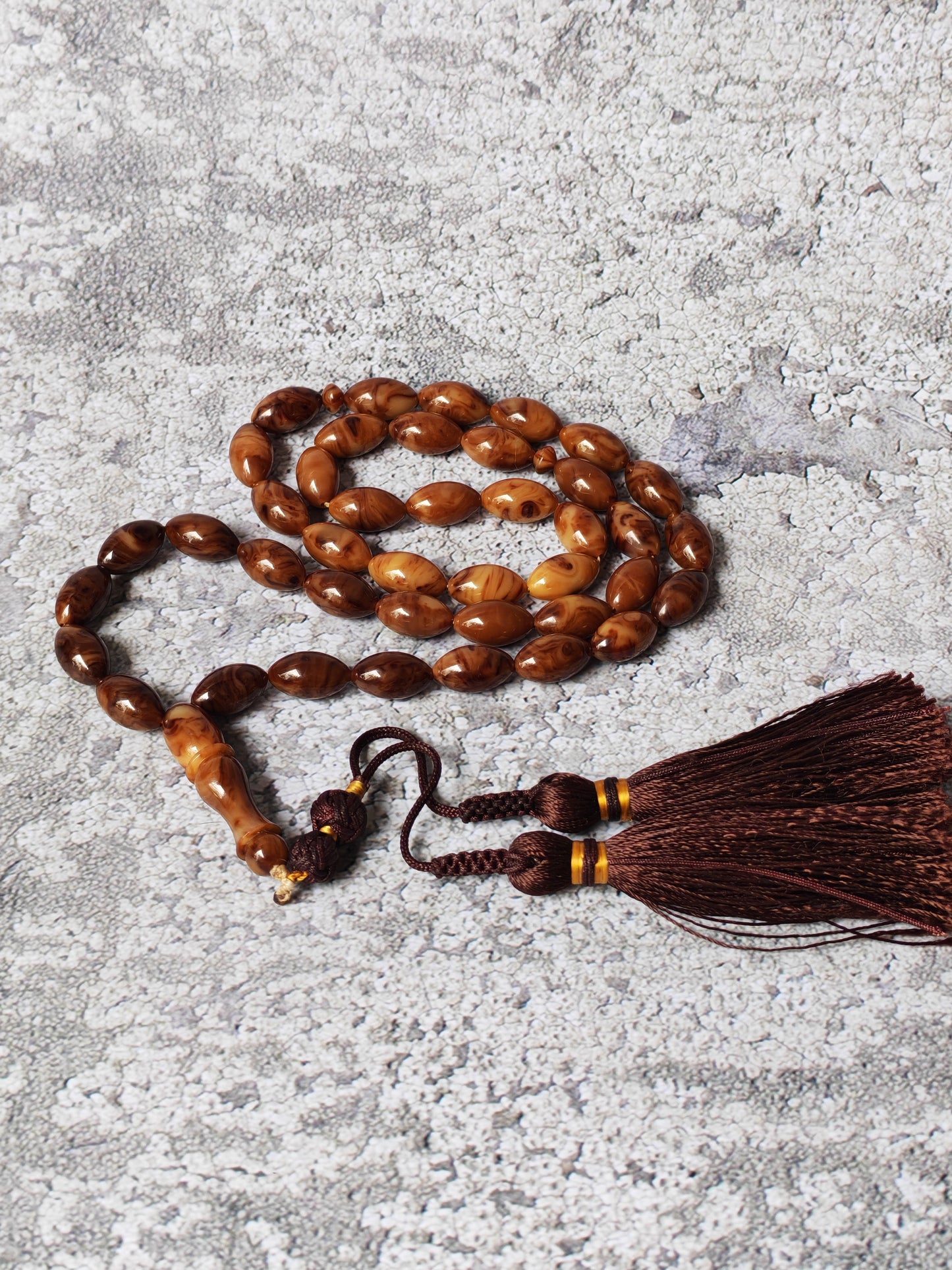 American Bakelite Olive-Shaped Tasbih – 41 Beads