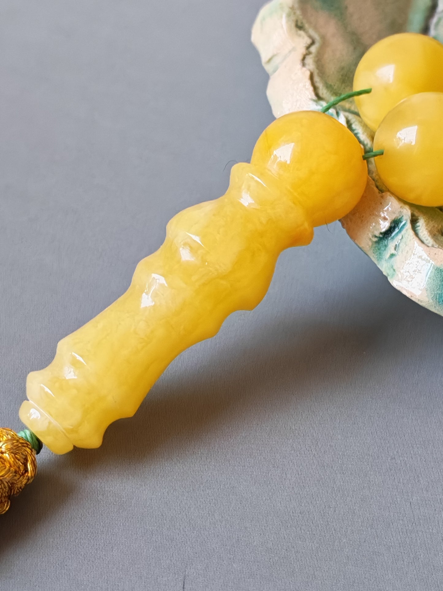 Natural Butterscotch Amber Rosary 66 Beads