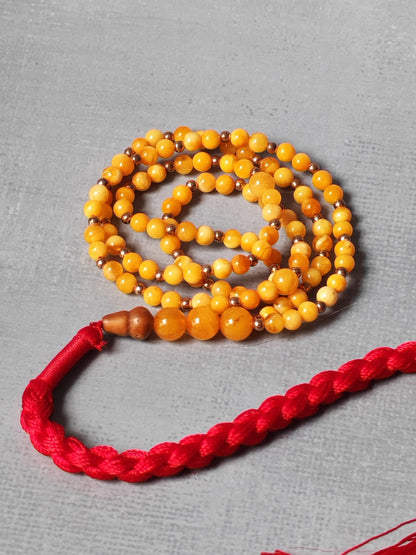 Super Micro 3.5mm Natural Amber Tasbih | 99 Beads