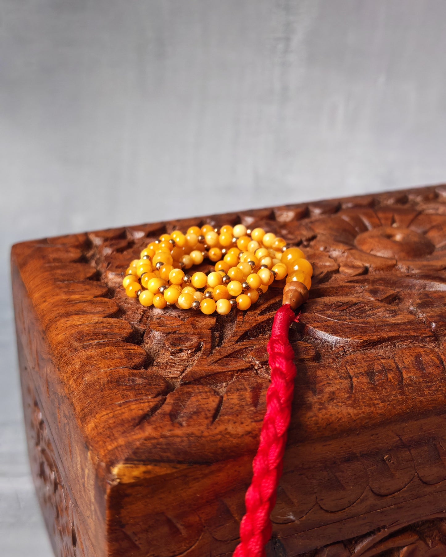 Super Micro 3.5mm Natural Amber Tasbih | 99 Beads