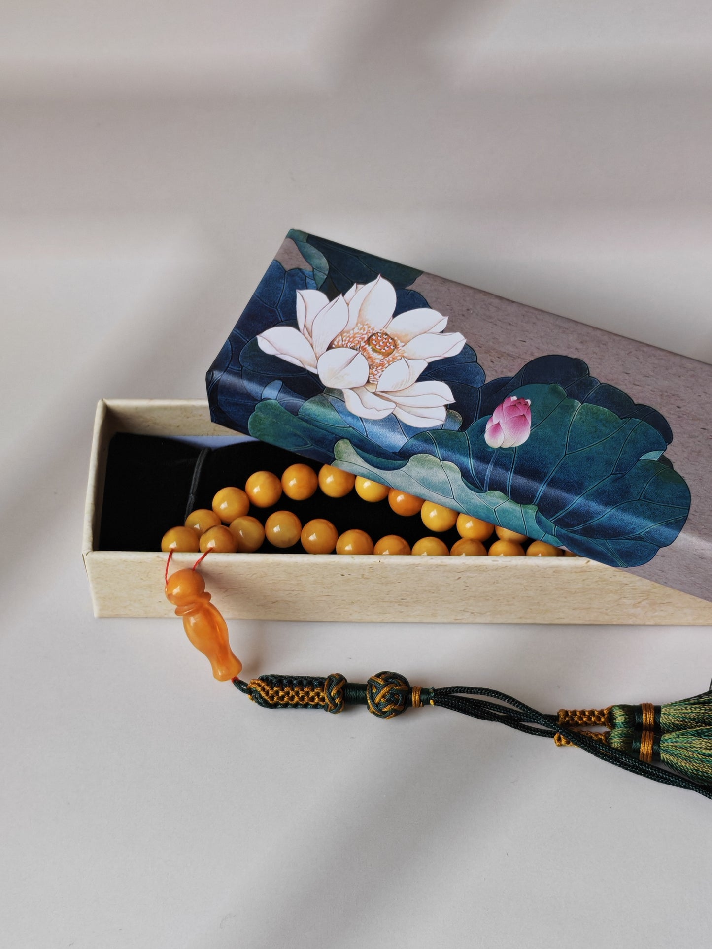 Natural Antique Aged Butterscotch Amber Misbah 45 Beads Pocket Size