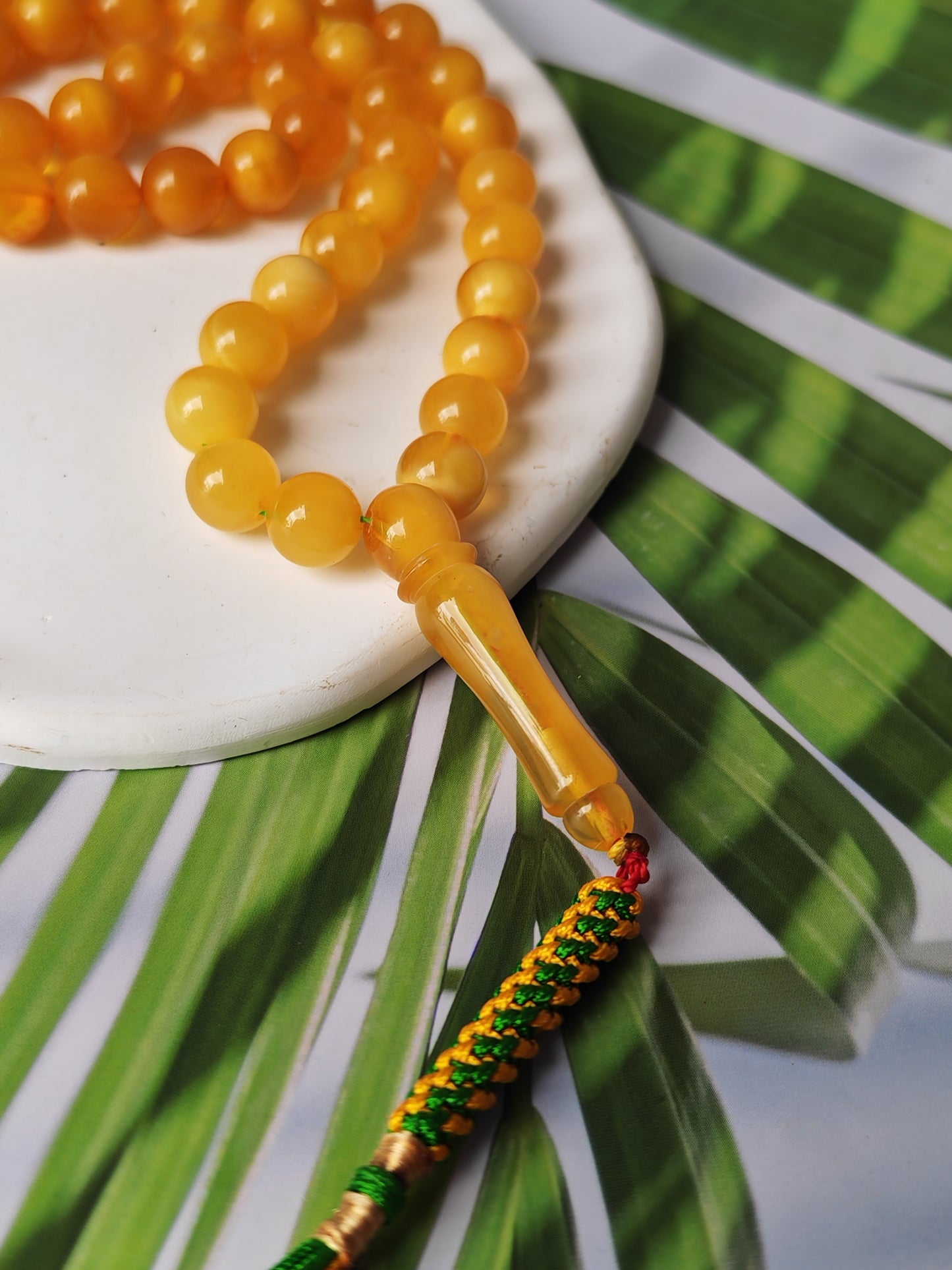 Half-Half Gradient Amber Rosary | 45 Beads