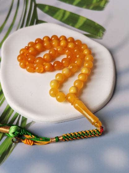 Half-Half Gradient Amber Rosary | 45 Beads