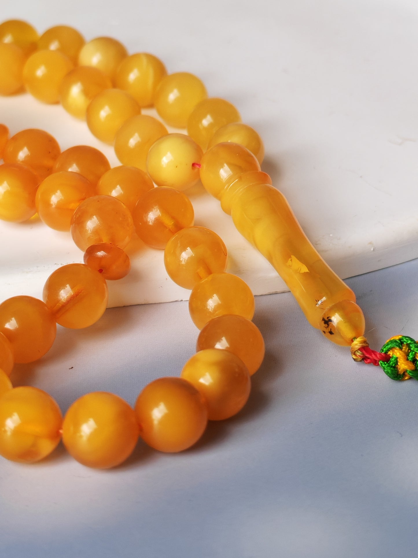Half-Half Gradient Amber Rosary | 45 Beads