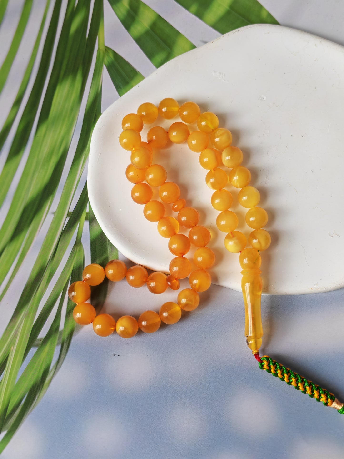 Half-Half Gradient Amber Rosary | 45 Beads