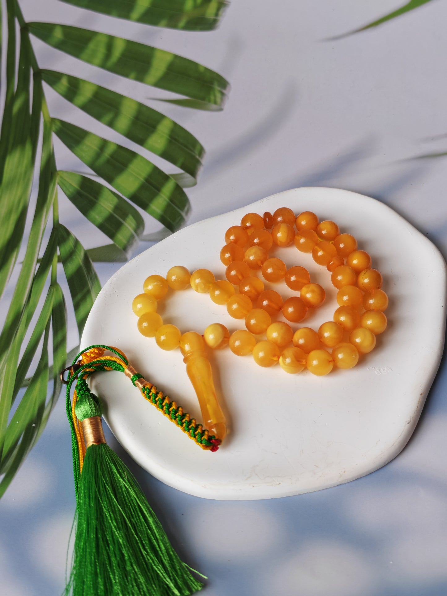 Half-Half Gradient Amber Rosary | 45 Beads