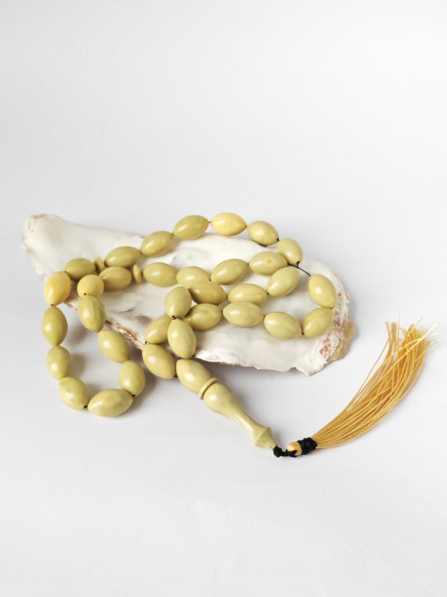 Vintage Chernobyl Bakelite Misbah 33 Beads – Light Bakelite Tasbih