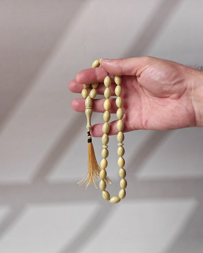 Vintage Chernobyl Bakelite Misbah 33 Beads – Light Bakelite Tasbih