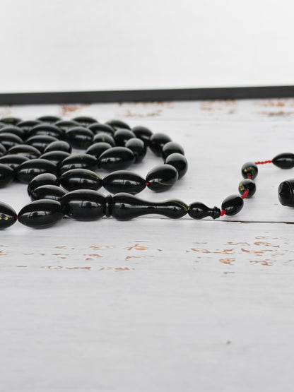 Frog Green Canadian Bakelite Tasbih | 45 Olive Beads | 19.3g