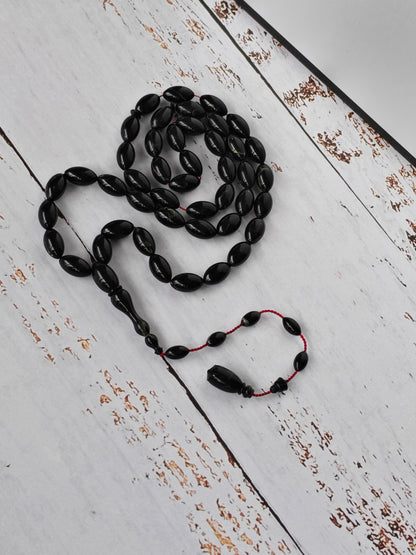 Frog Green Canadian Bakelite Tasbih | 45 Olive Beads | 19.3g