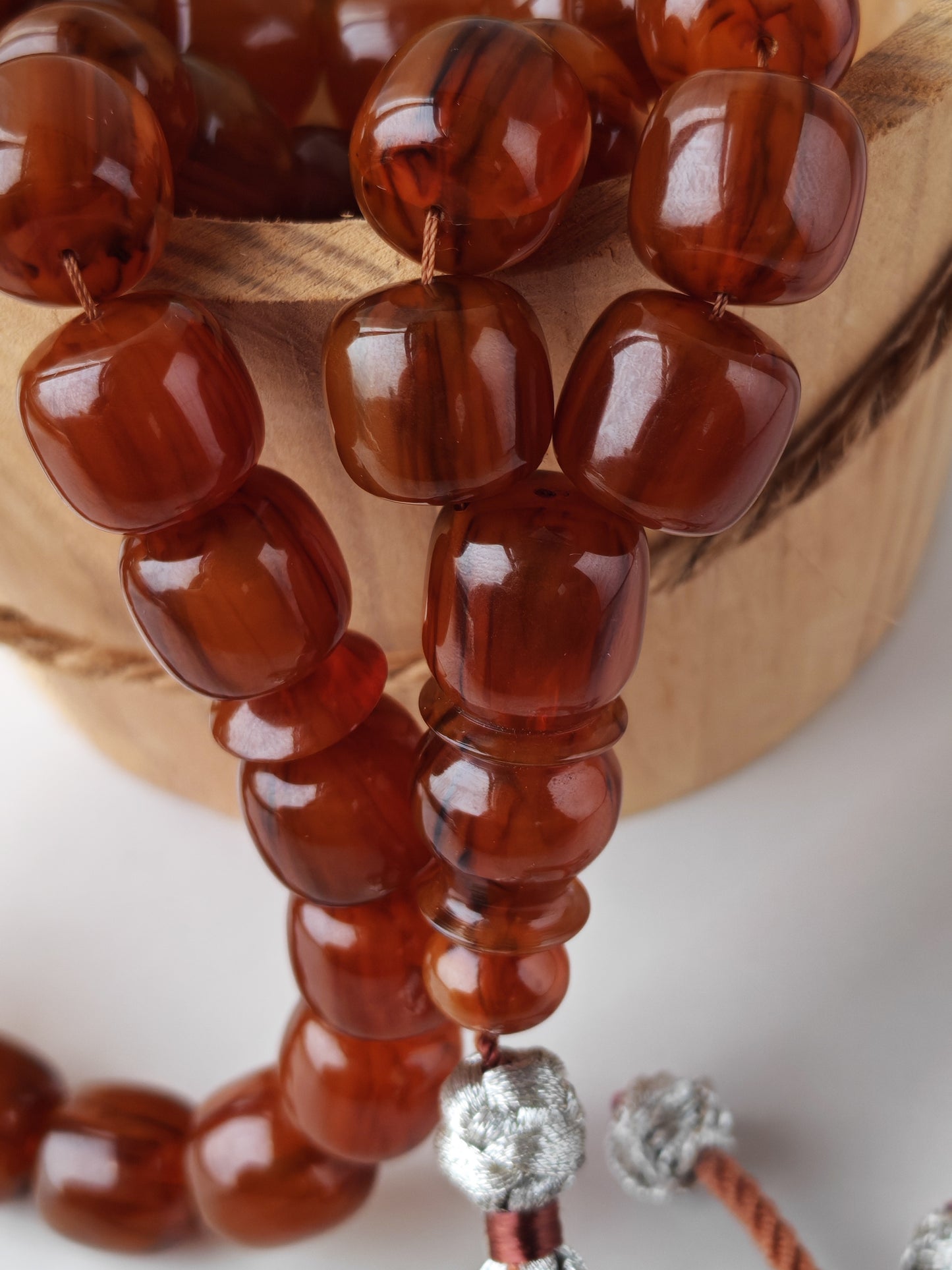 Tartaruk Tasbih | 33 Barrel Beads | 90g+ | Mosul Craft | German Material