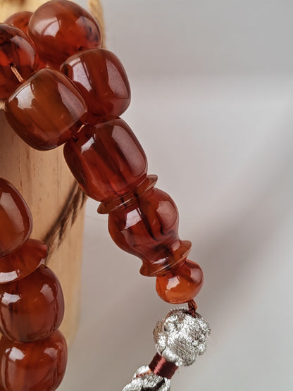 Tartaruk Tasbih | 33 Barrel Beads | 90g+ | Mosul Craft | German Material