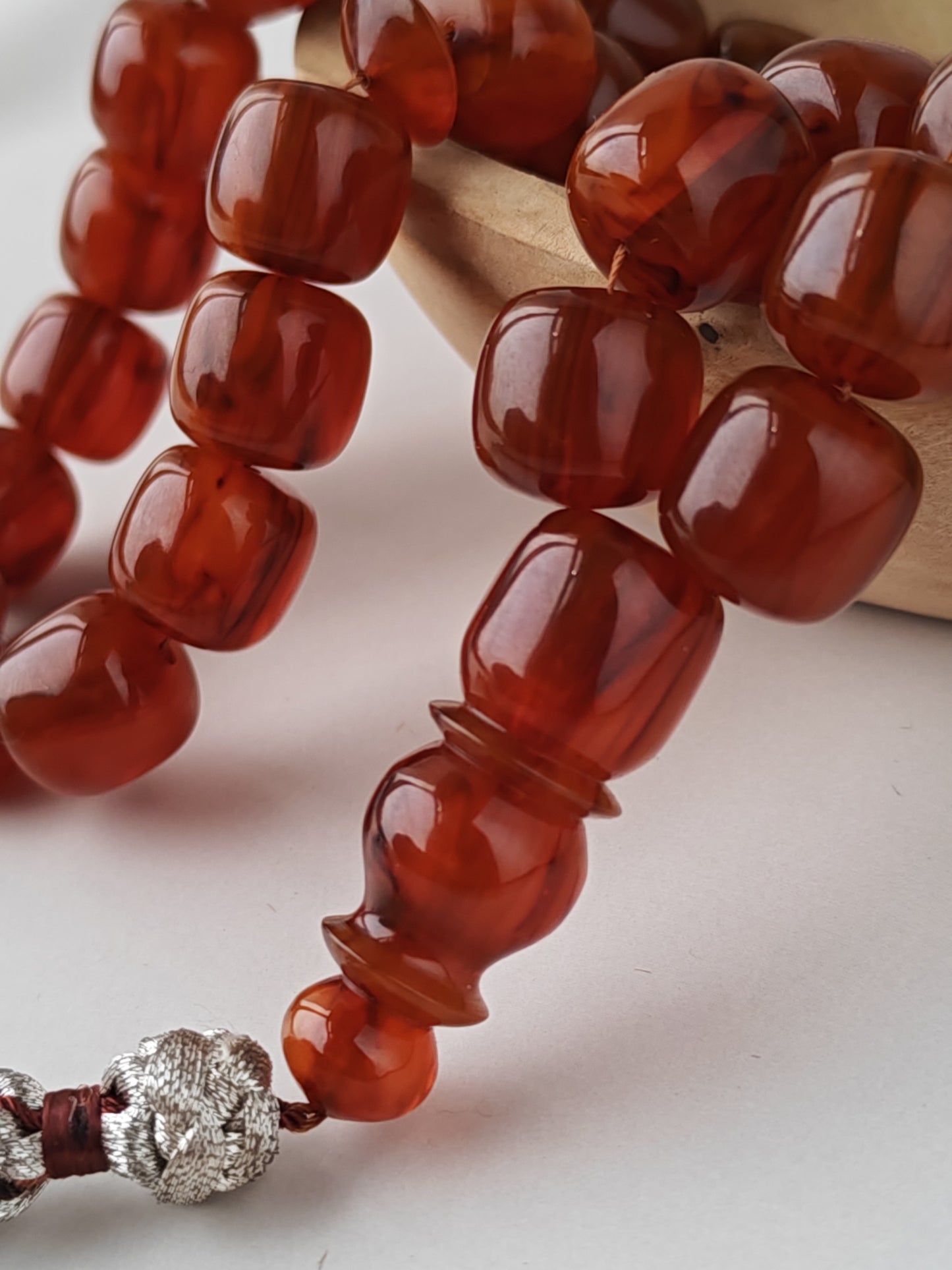 Tartaruk Tasbih | 33 Barrel Beads | 90g+ | Mosul Craft | German Material