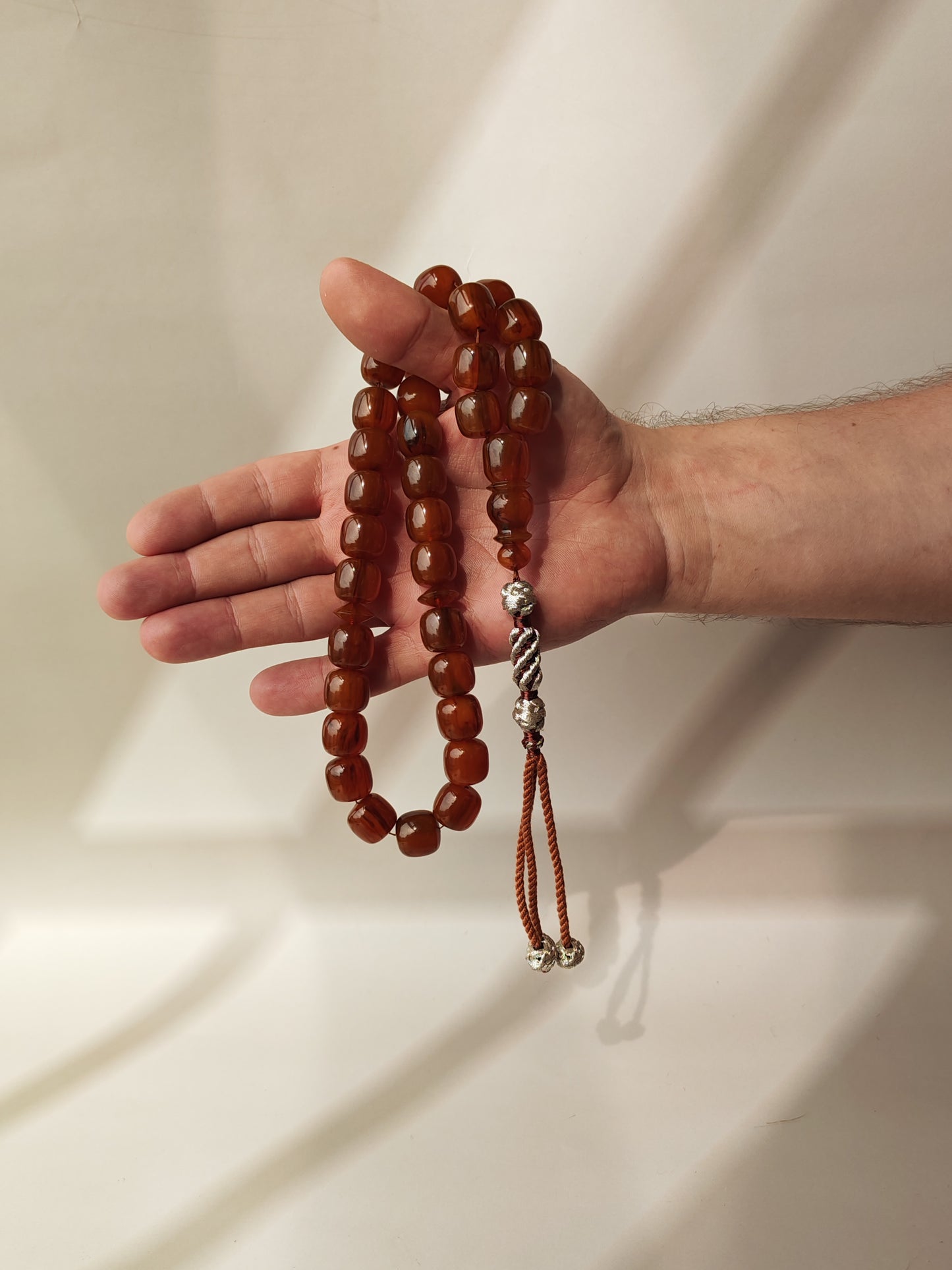 Tartaruk Tasbih | 33 Barrel Beads | 90g+ | Mosul Craft | German Material
