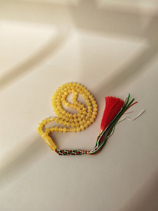 Istanbul Shape Amber Rosary 99 Beads | Lightweight | Micro Size