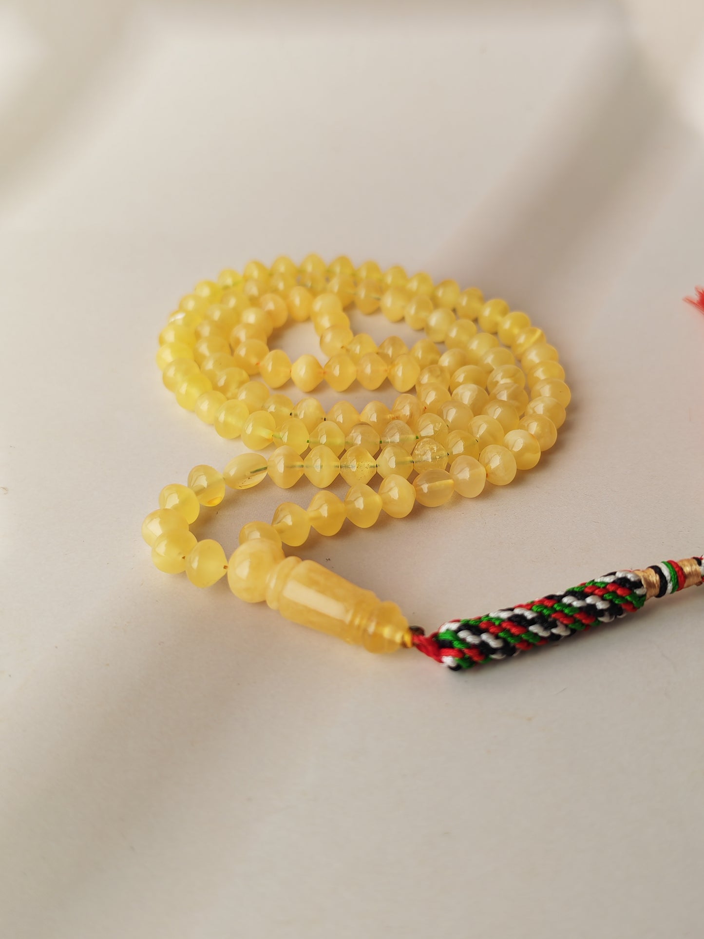 Istanbul Shape Amber Rosary 99 Beads | Lightweight | Micro Size