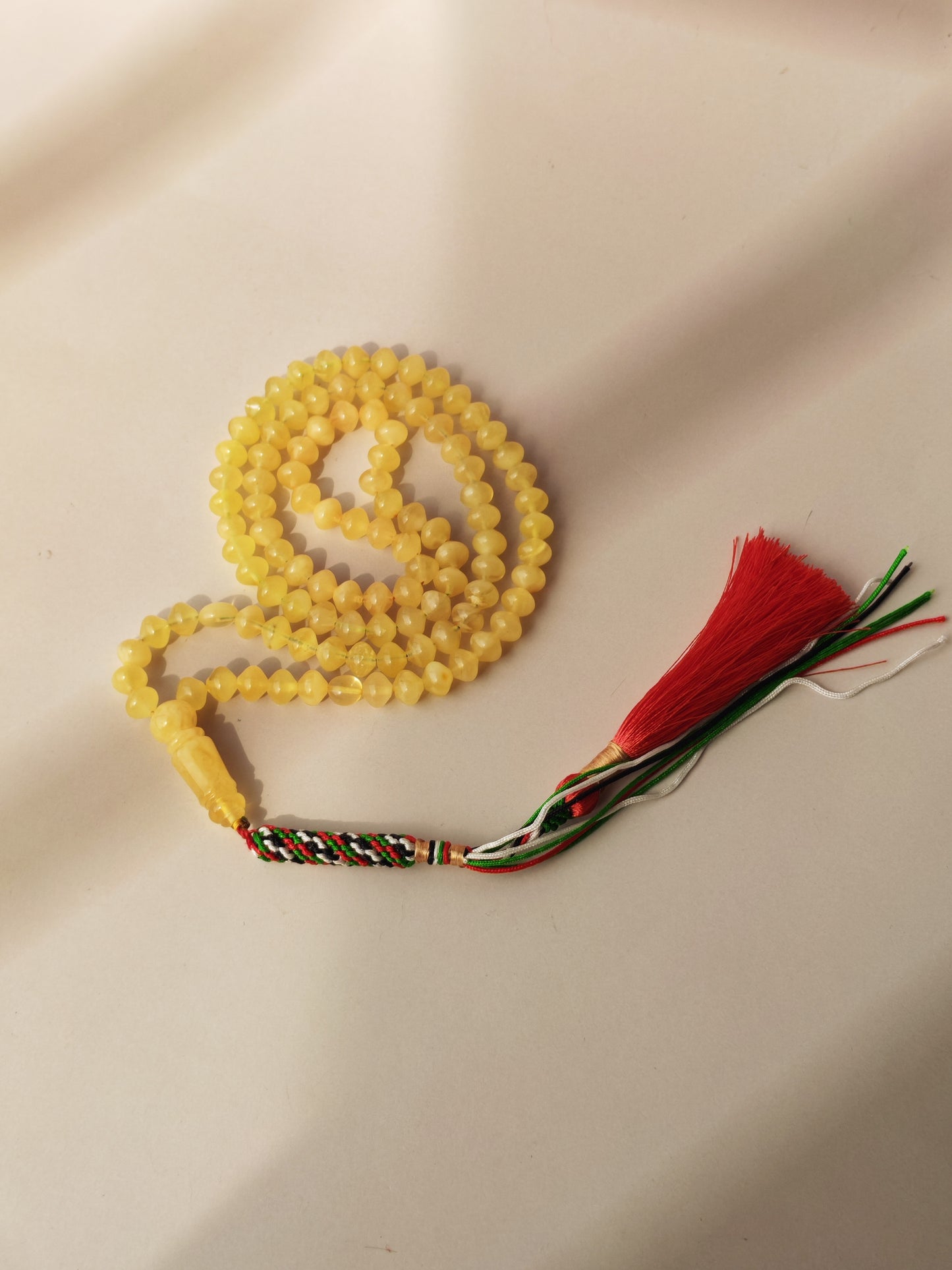 Istanbul Shape Amber Rosary 99 Beads | Lightweight | Micro Size