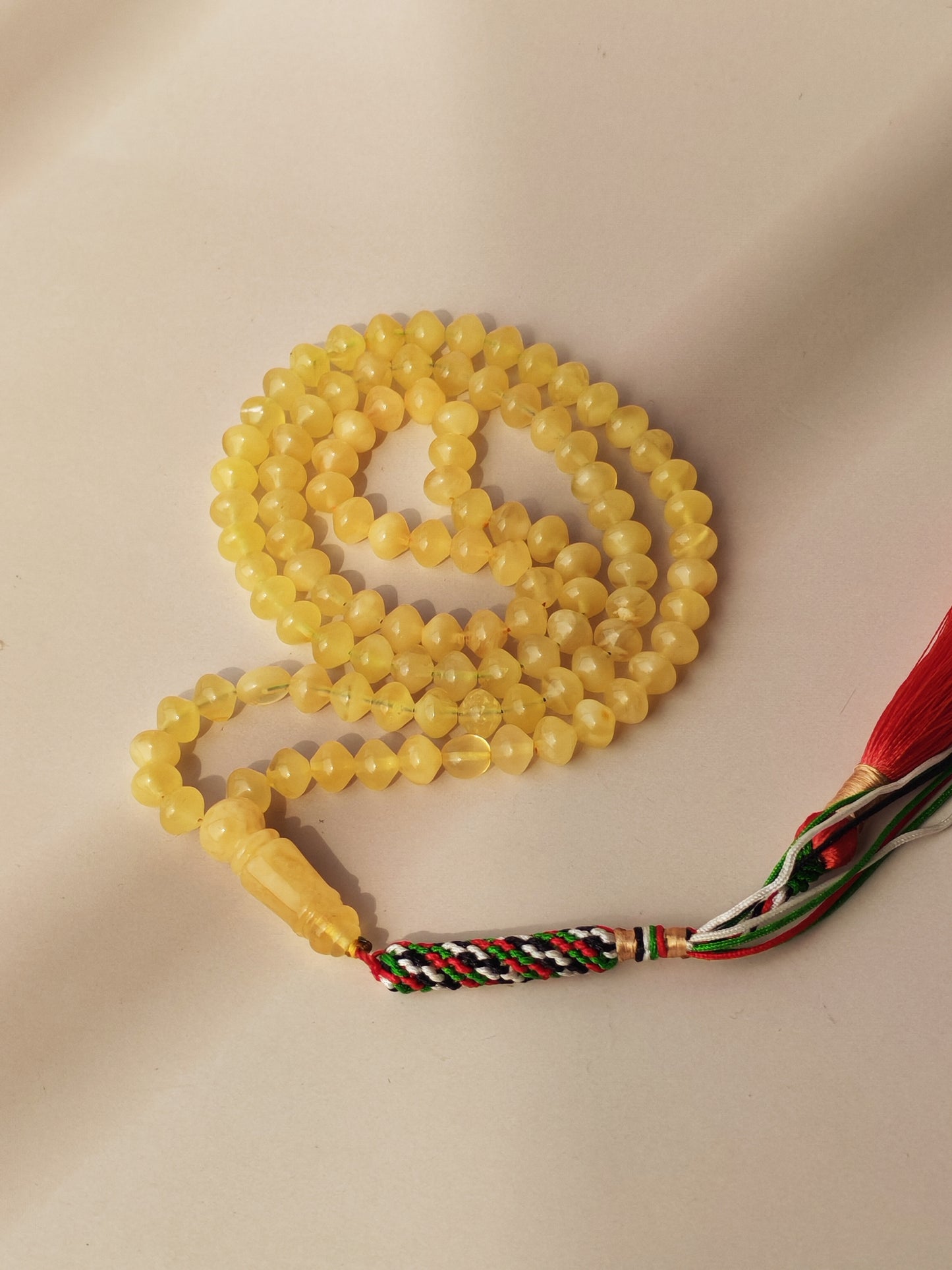 Istanbul Shape Amber Rosary 99 Beads | Lightweight | Micro Size