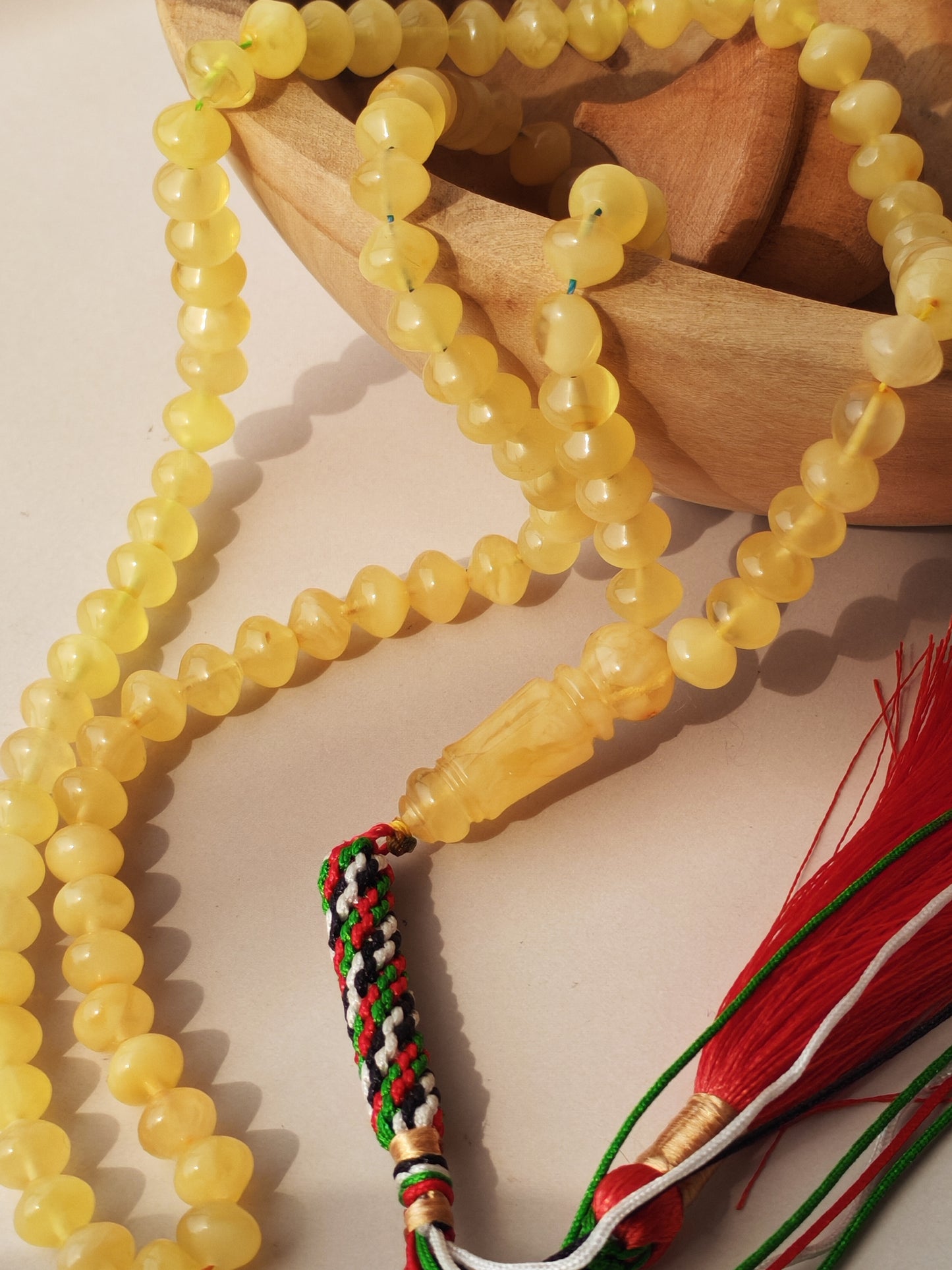 Istanbul Shape Amber Rosary 99 Beads | Lightweight | Micro Size