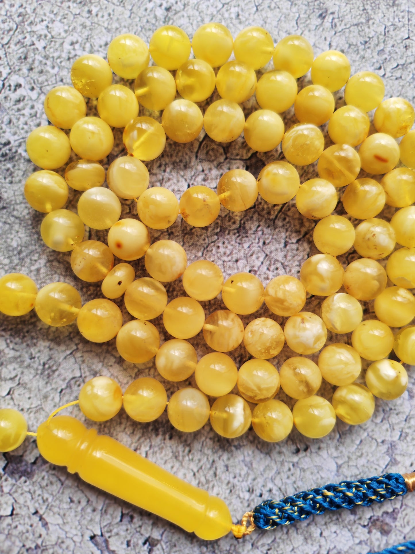 Butterscotch Amber Tasbih – 85 Beads | Unique Half - Half  Imami | 8.5–9mm