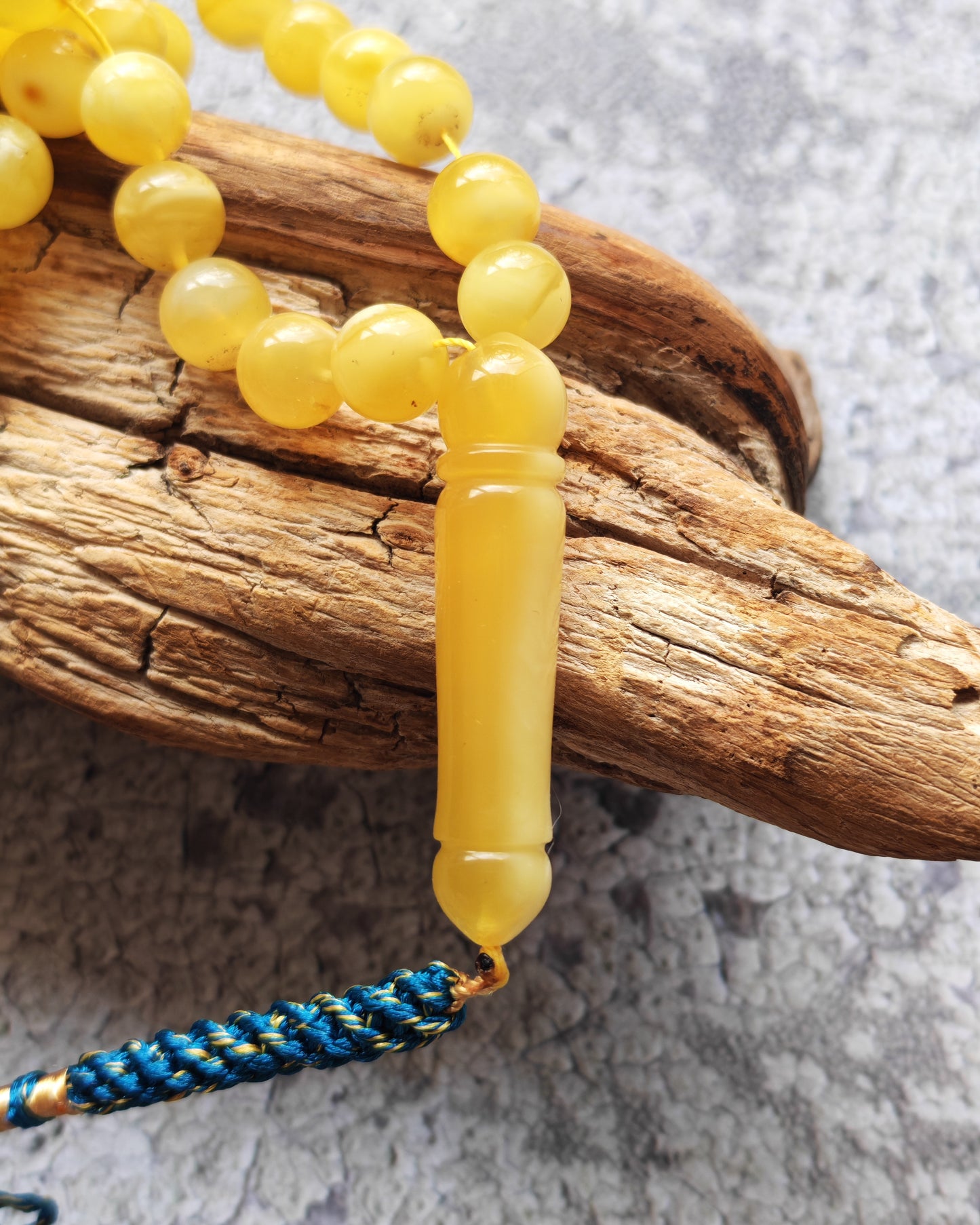 Butterscotch Amber Tasbih – 85 Beads | Unique Half - Half  Imami | 8.5–9mm