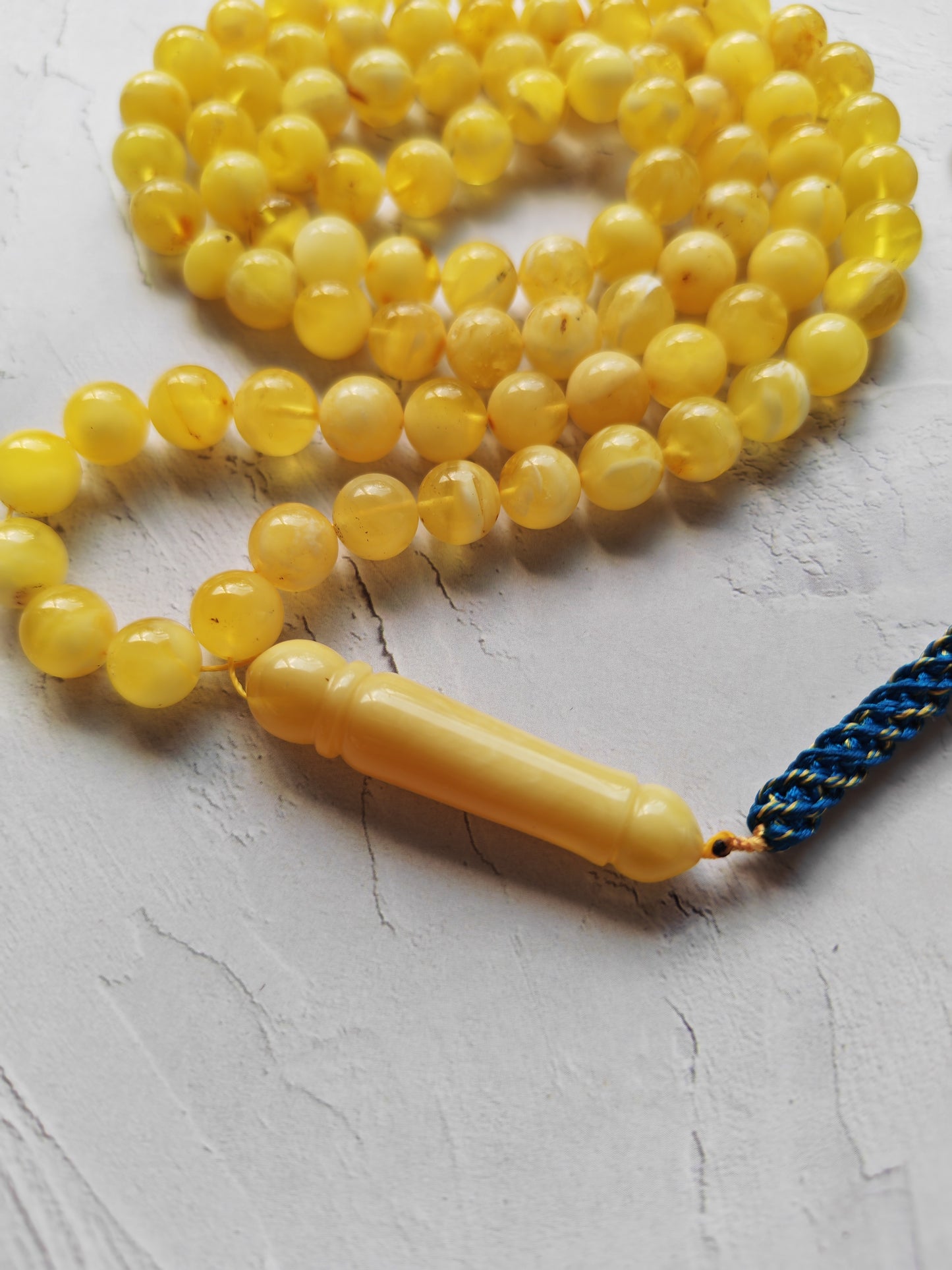 Butterscotch Amber Tasbih – 85 Beads | Unique Half - Half  Imami | 8.5–9mm