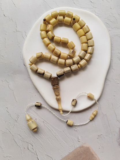 American Bakelite Rosary – 45 Barrel Beads | Kuwaiti Cut