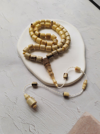 American Bakelite Rosary – 45 Barrel Beads | Kuwaiti Cut