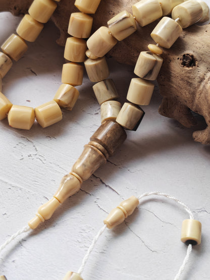 American Bakelite Rosary – 45 Barrel Beads | Kuwaiti Cut