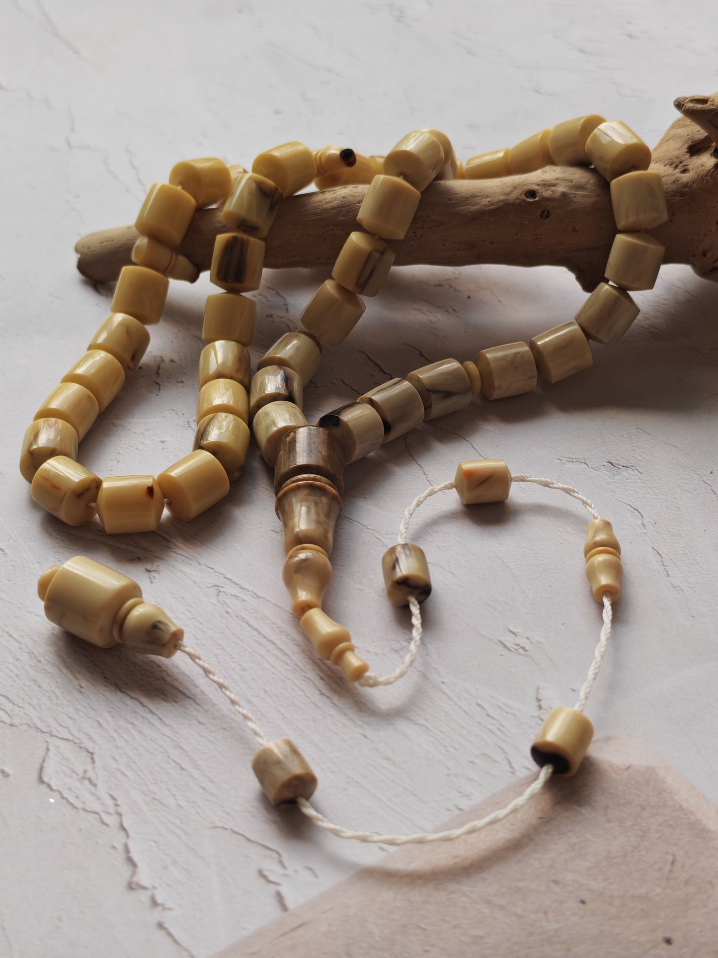 American Bakelite Rosary – 45 Barrel Beads | Kuwaiti Cut