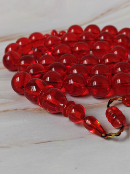 American Bakelite Misbah – 41 Beads | Rare Jumbo Size | Originally Dice