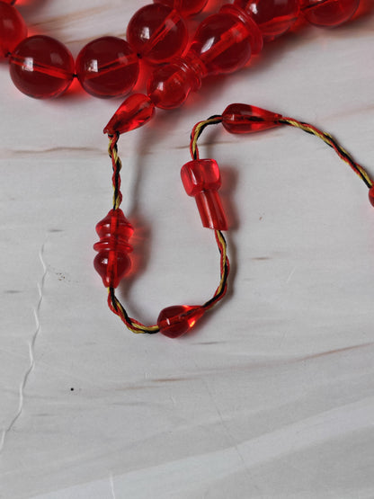 American Bakelite Misbah – 41 Beads | Rare Jumbo Size | Originally Dice