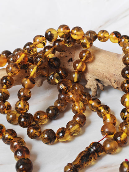Green Sea Amber Tasbih – 99+3 Beads | 9mm | Long Rosary